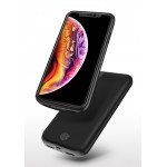 Wholesale iPhone Xs Max Portable Power Charging Cover Case 6000 mAh (Black)